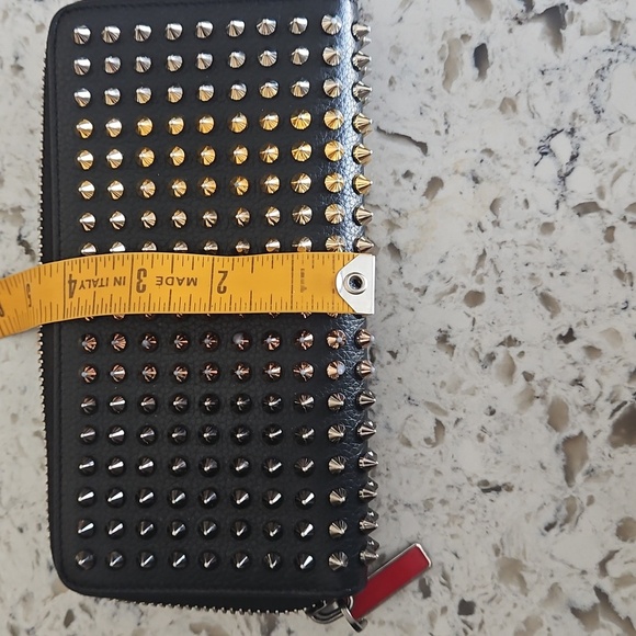 Christian Louboutin Black Wallet with Silver And Gold Studs - Picture 17 of 17